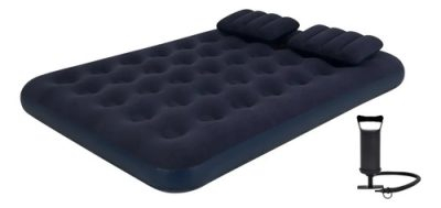 Colchón Inflable 2 Plazas 191x137x22cm Camping Viaje Hogar