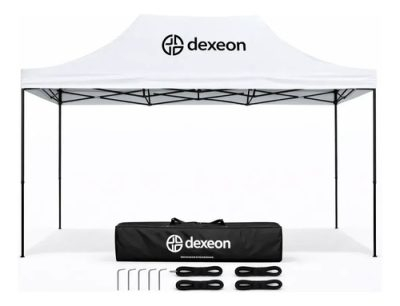 Gazebo 3x4.5 Plegable Carpa Dexeon Reforzada Camping Jardín