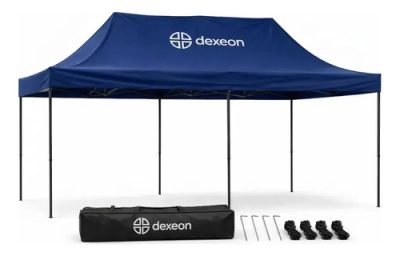 Gazebo 3x6m Plegable Carpa Dexeon Reforzada Camping Jardín