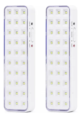 Pack 2 Luz De Emergencia 30 Leds Bateria Recargable 220v