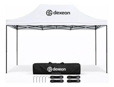 Gazebo 3x4.5 Plegable Carpa Reforzada Dexeon Jardín Camping