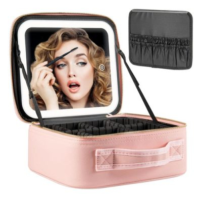 Maletin Maquillaje Organizador Espejo Led Recargable Dexeon