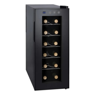 Cava De Vinos Acero 12 Botellas 33l Refrigeradora Hytoshy