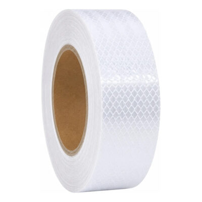 Cinta Reflectiva Blanca Rollo Apta Vtv Rollo 20mts X 5cm