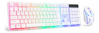 Kit Gamer Teclado Y Mouse Combo Retroiluminado Rgb Dexeon