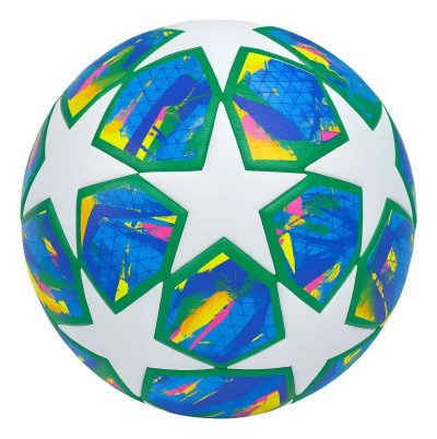 Pelota Fútbol N°5 Profesional Diseño Colorido Estrellas Blanco