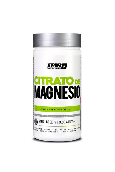 Citrato De Magnesio En Polvo 210 Gr Sin Sabor Star Nutrition
