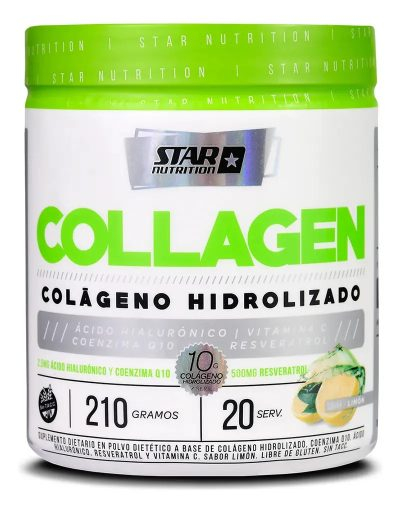 Colageno Hydrolizado X210 Gr. Suplemento Sabor Limón - Star Nutrition