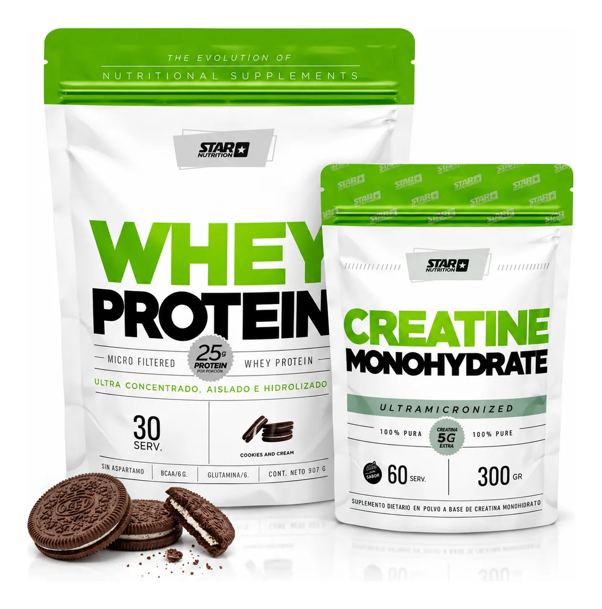 Suplemento en polvo Star Nutrition Star Power Pack Creatina y Proteína de Creatina + Whey Protein