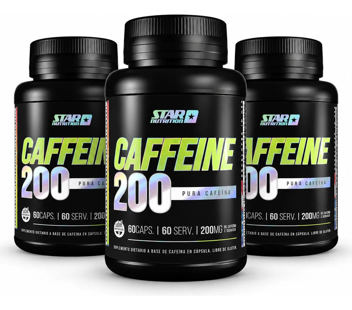 Suplemento en cápsula Star Nutrition Cafeína de Cafeína 200mg