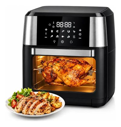 Freidora De Aire Con Grill Sin Aceite Hytoshy Color Negro